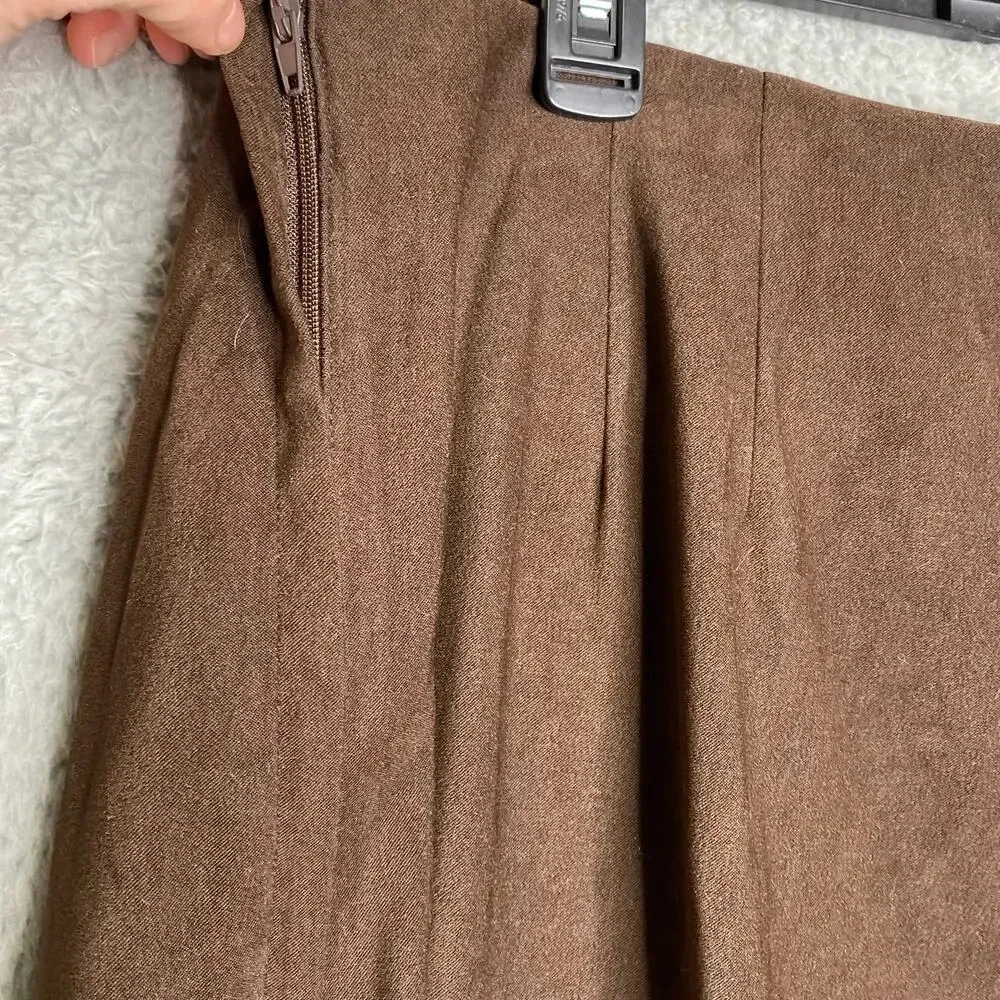 Susan Graver brown pull on pants soft office career business classic capsule 1X - Picture 3 of 11